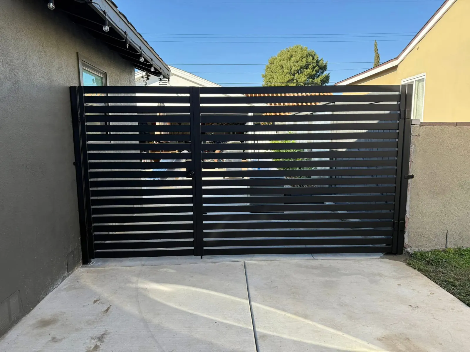 Modern Steel Driveway Gates