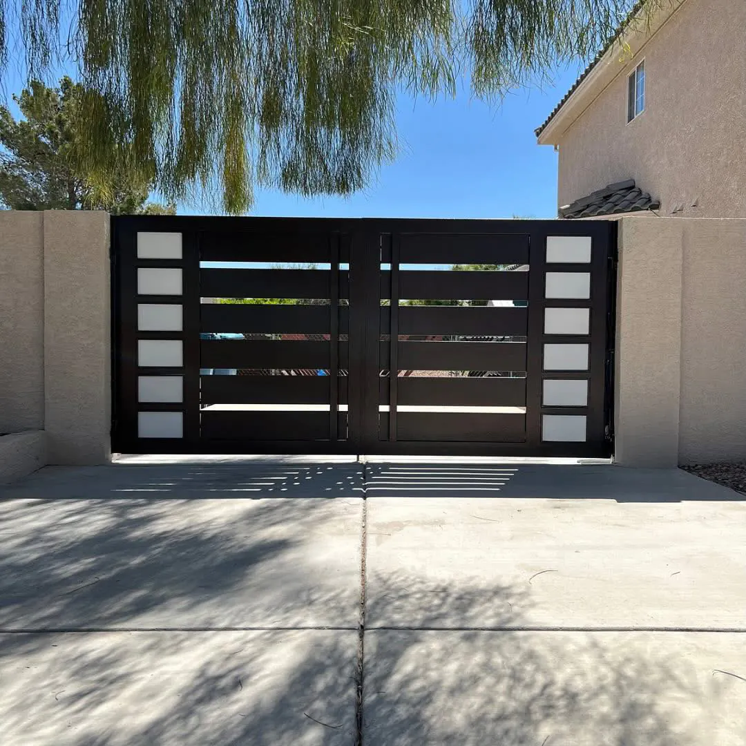 Modern Steel Driveway Gates