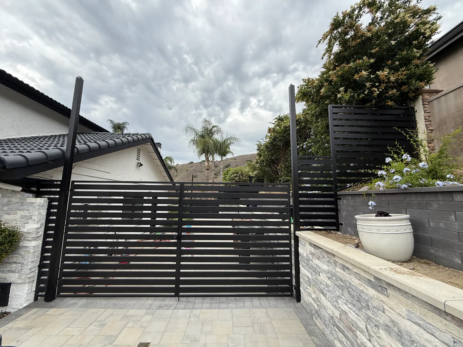 Modern Steel Driveway Gates