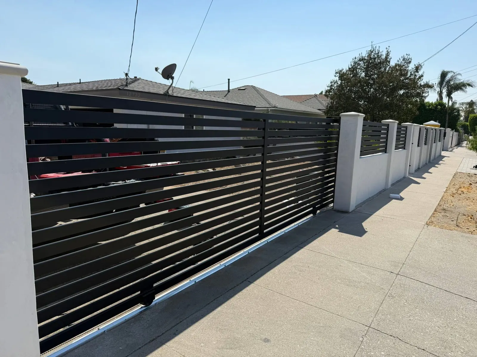 Modern Steel Driveway Gates