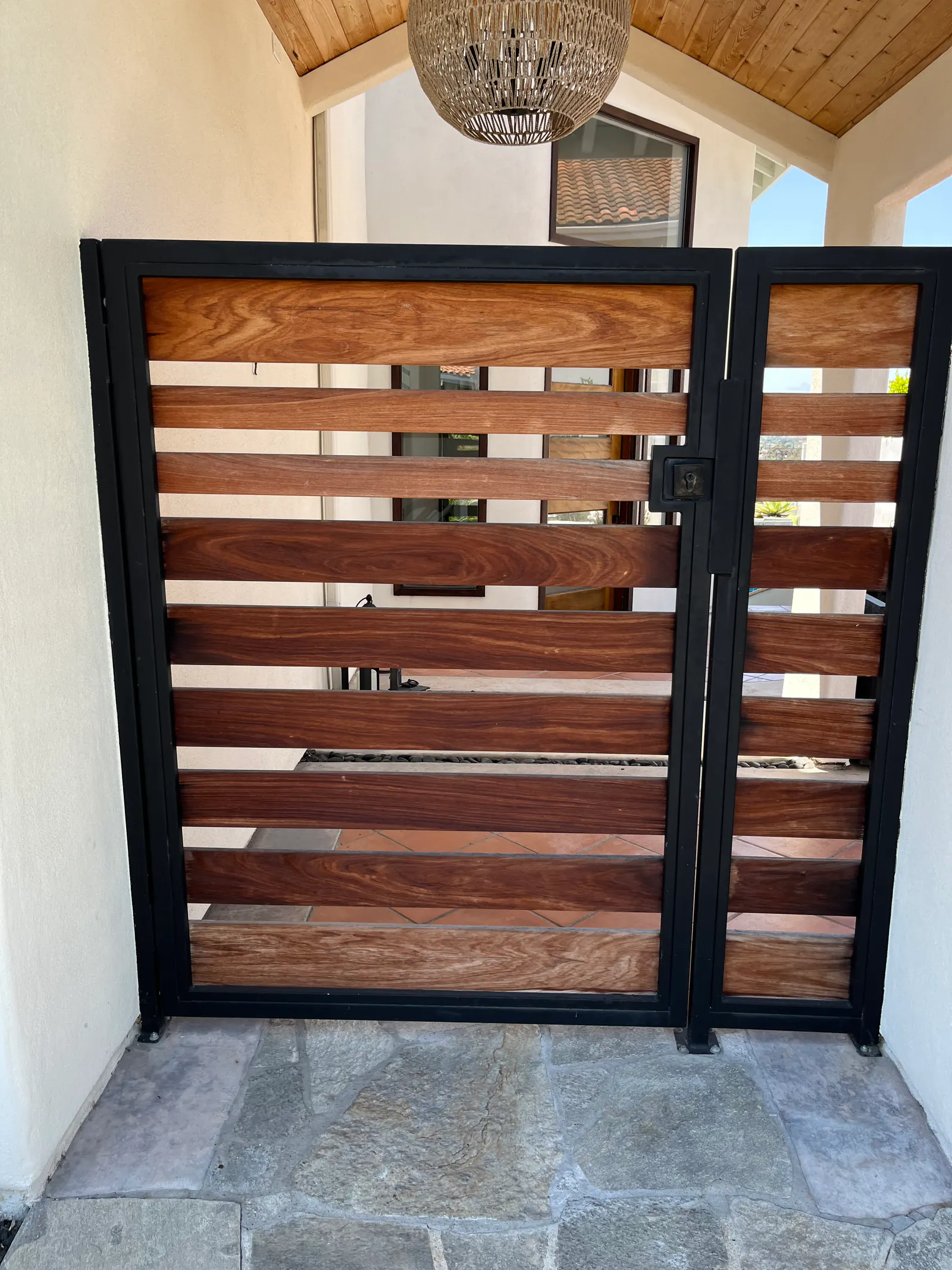 Contemporary Mixed-Metal Entry Gates