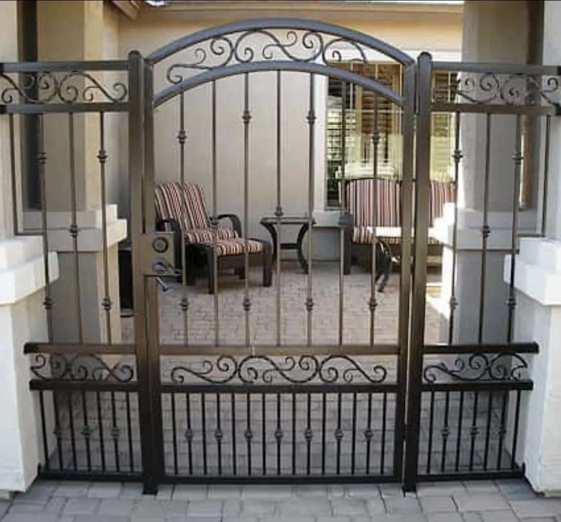 Ornate Wrought-Iron Entry Gates