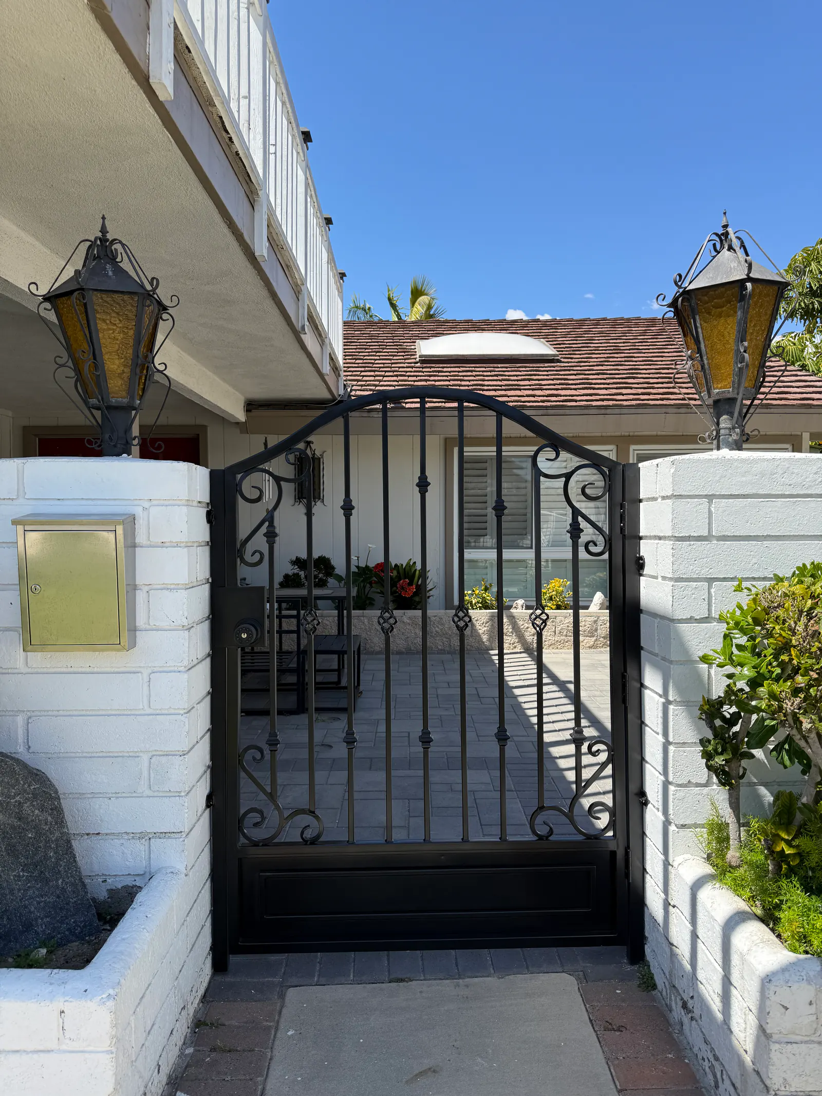 Traditional Wrought-Iron Entry Gates