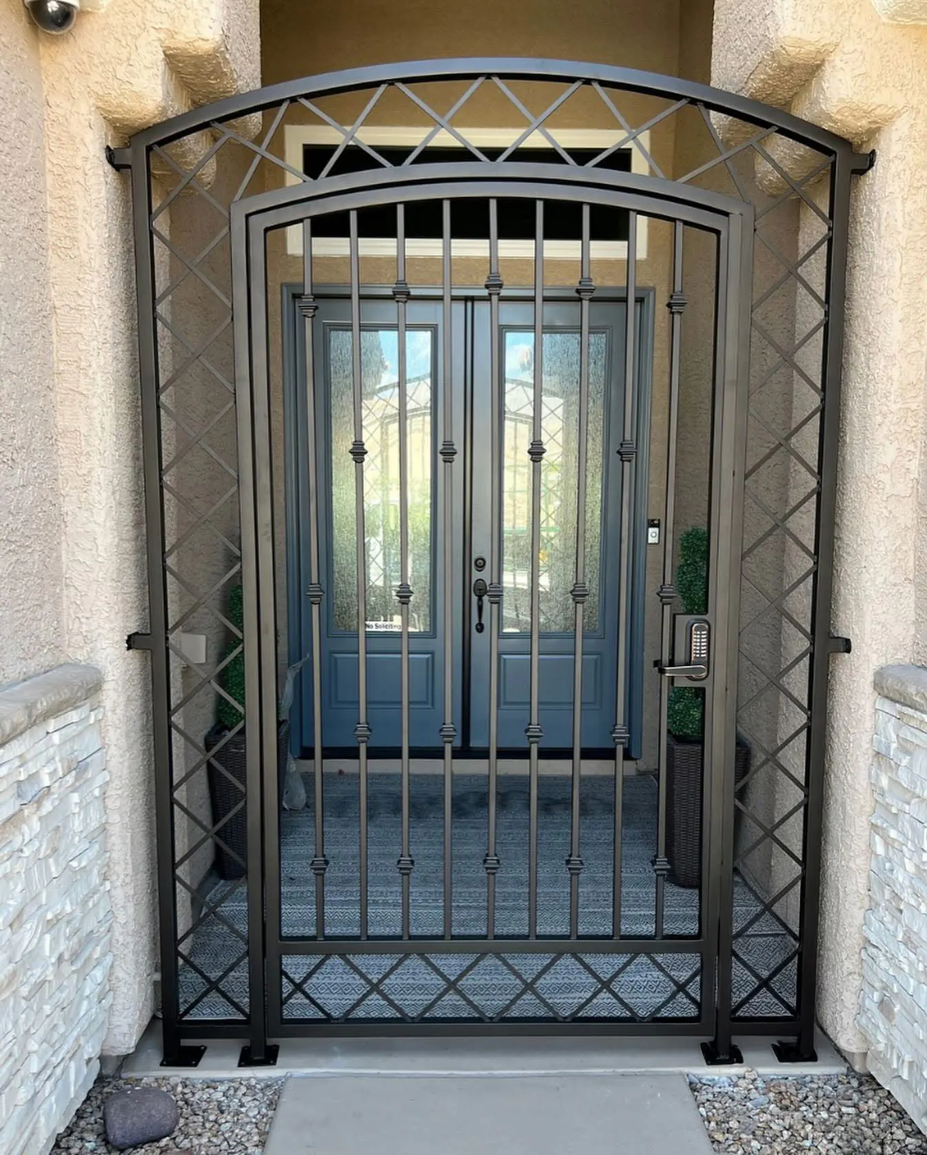 Traditional Wrought-Iron Entry Gates