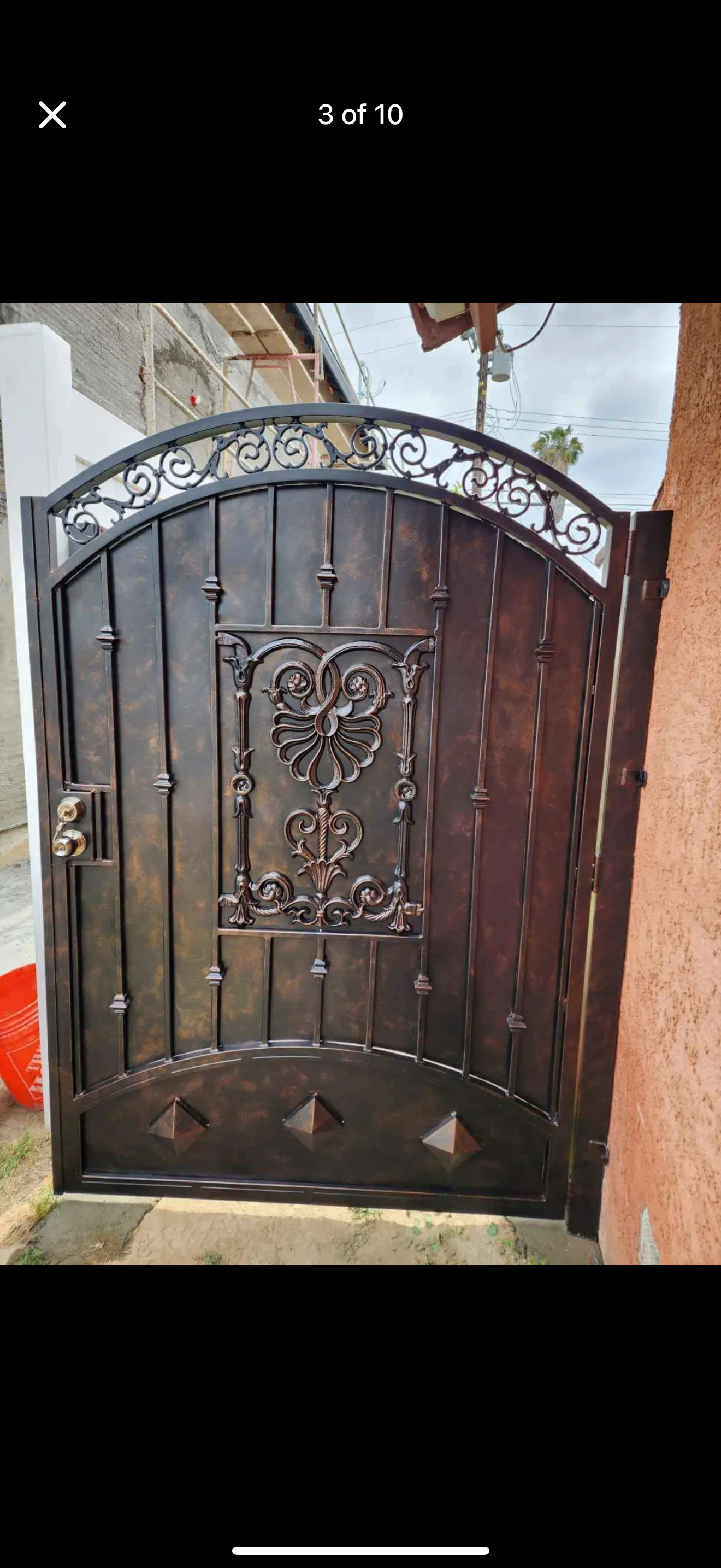 Ornate Wrought-Iron Entry Gates