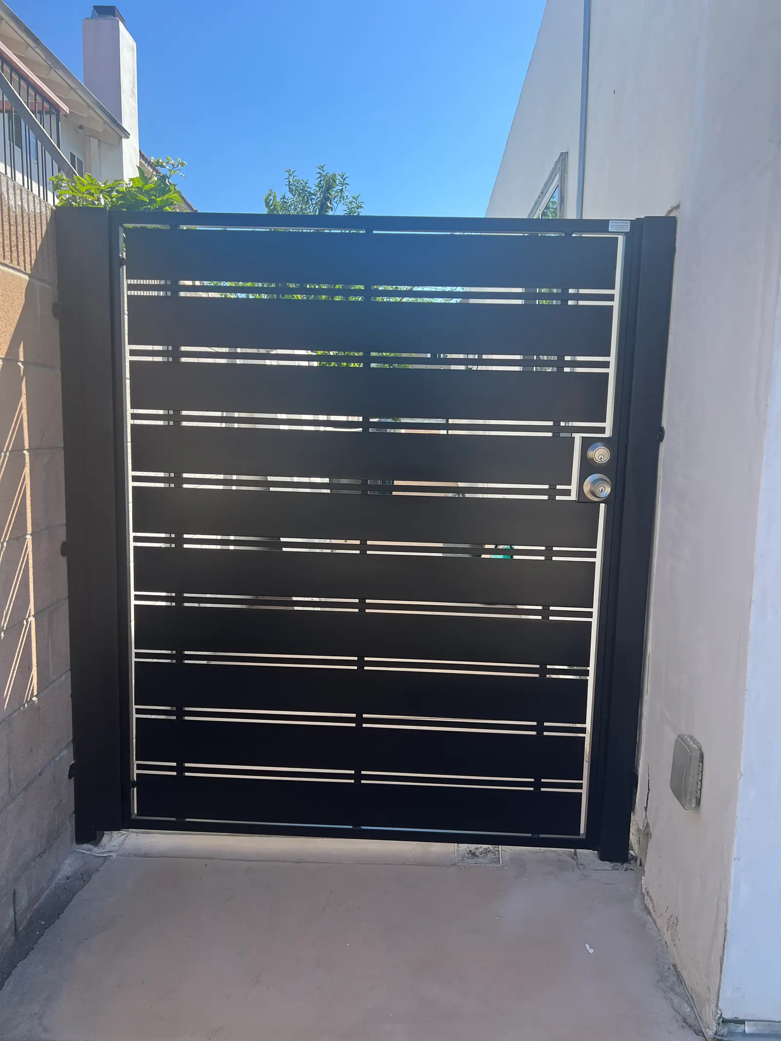 Modern Steel Side Gates