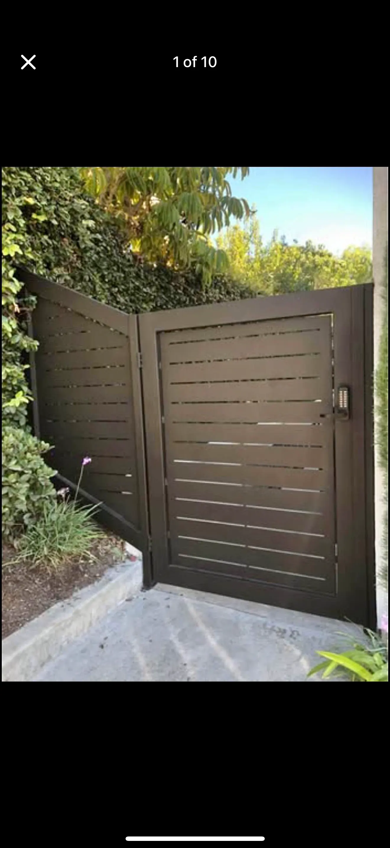 Modern Steel Side Gates