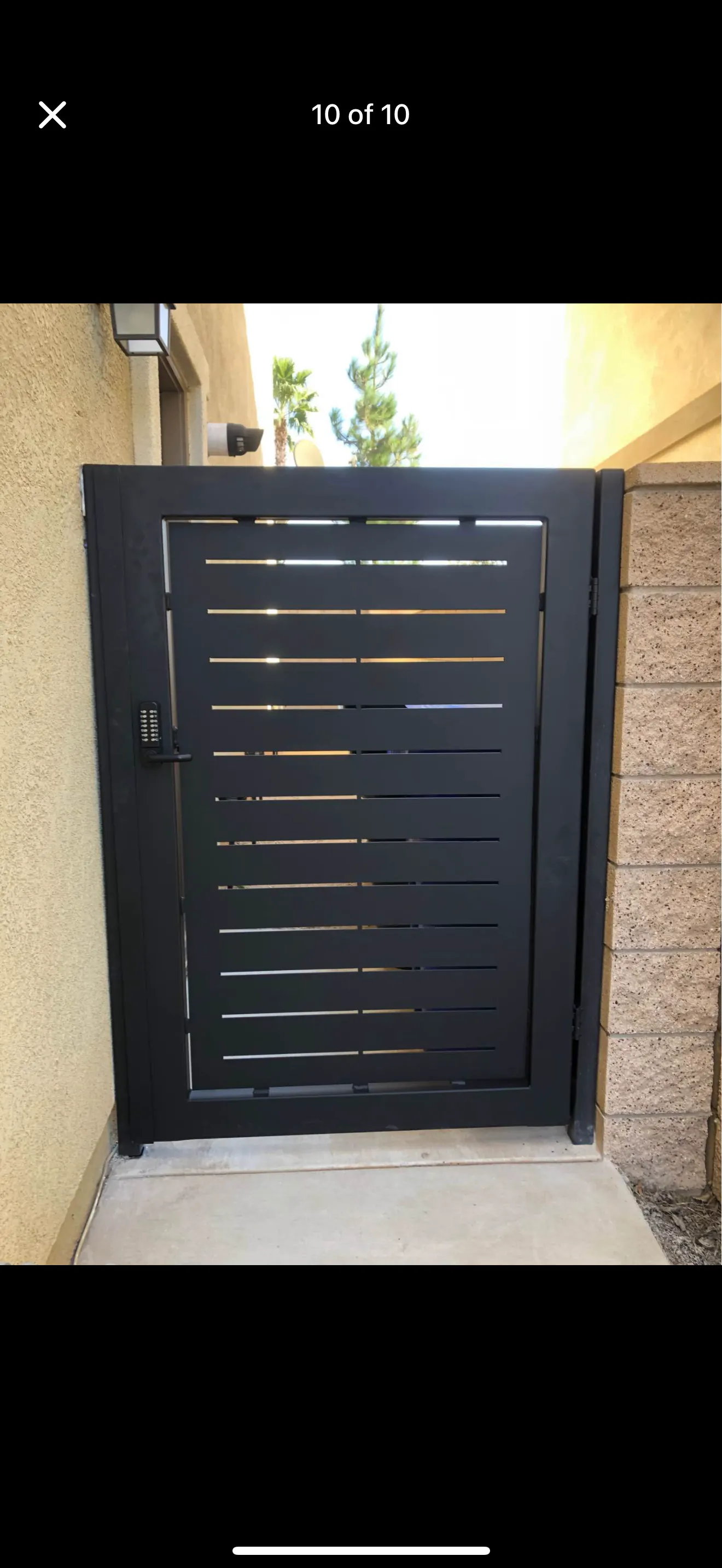 Modern Steel Side Gates