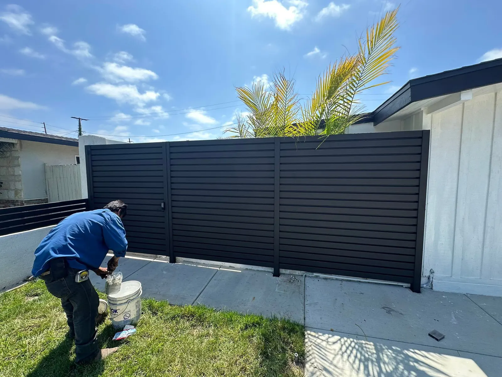 Modern Steel Side Gates