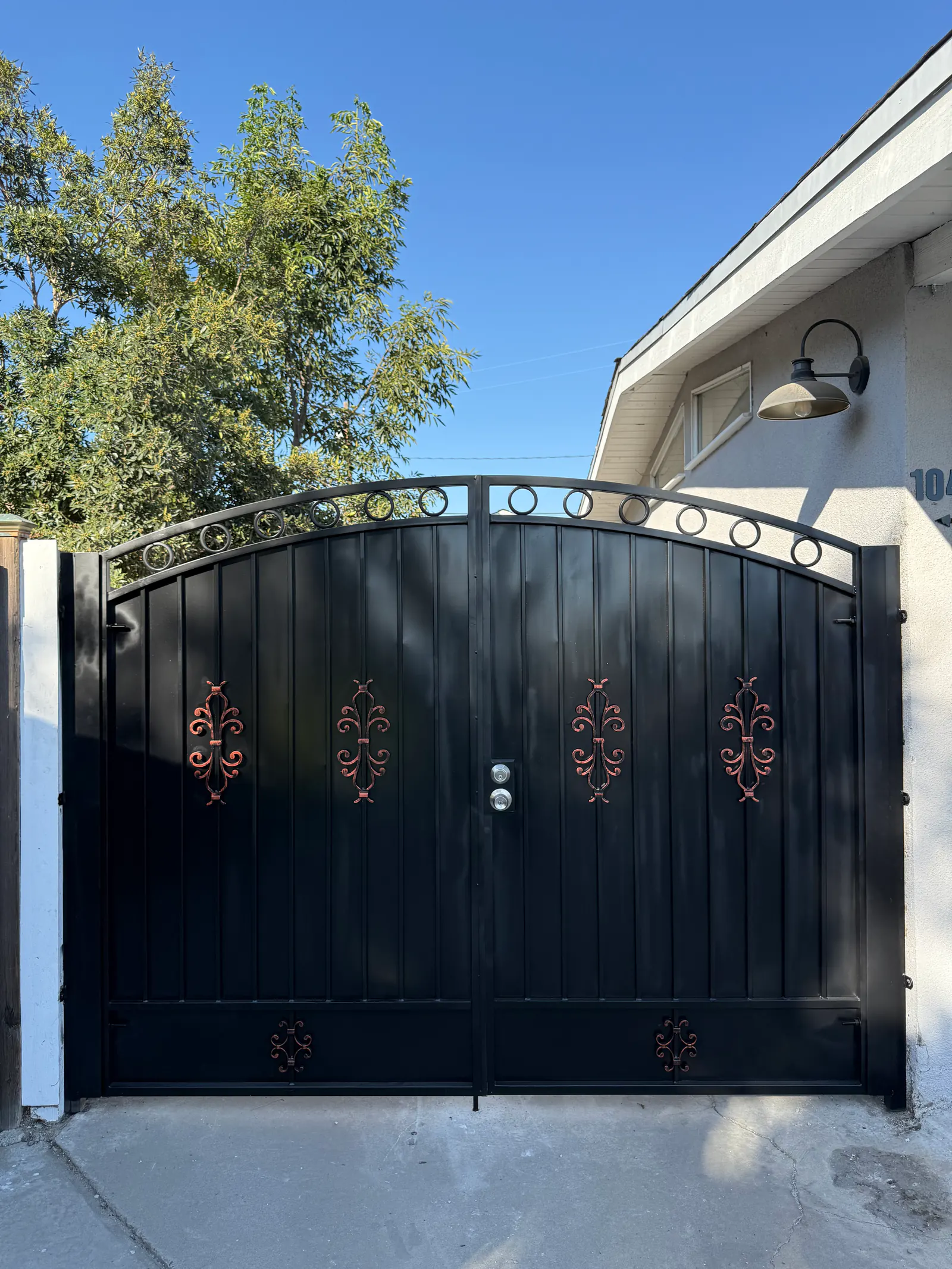 Traditional Wrought-Iron Side Gates