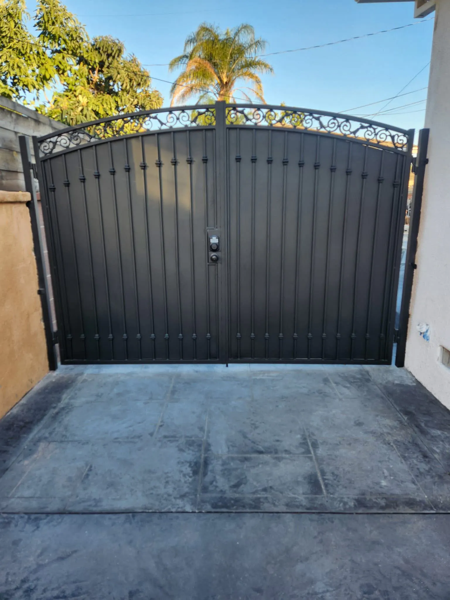 Traditional Wrought-Iron Side Gates