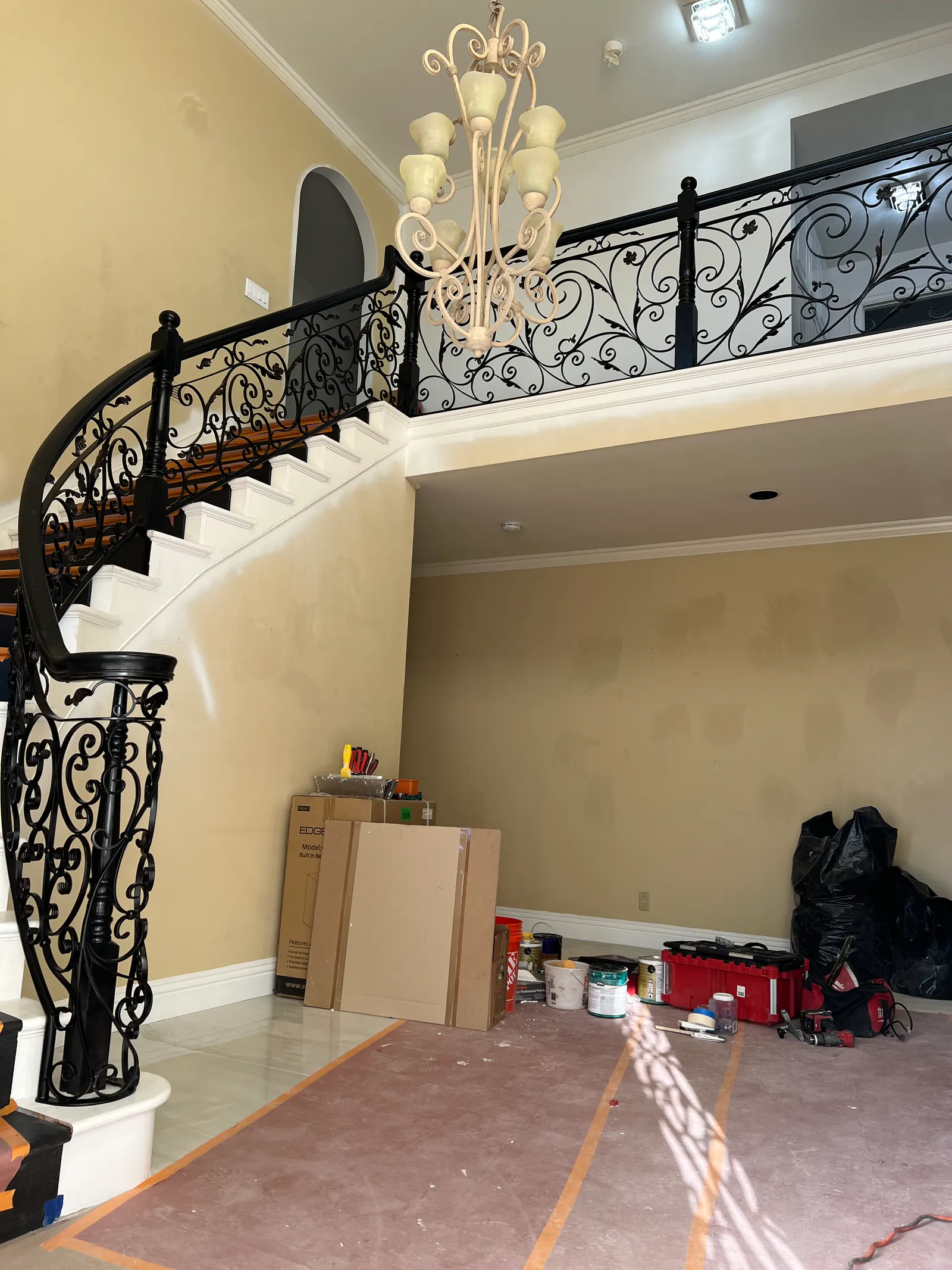 Ornate Wrought-Iron Stair Railings