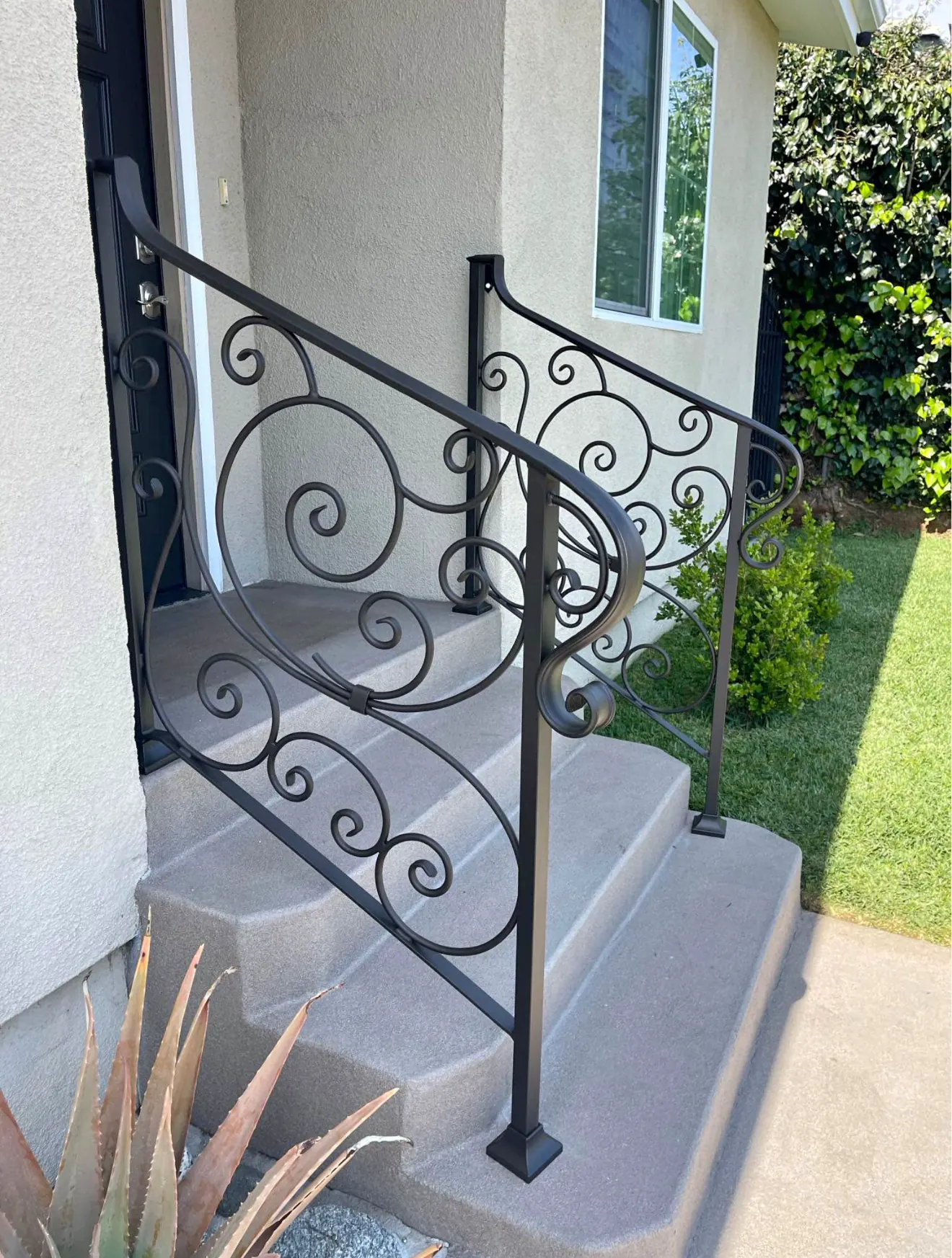 Ornate Wrought-Iron Stair Railings