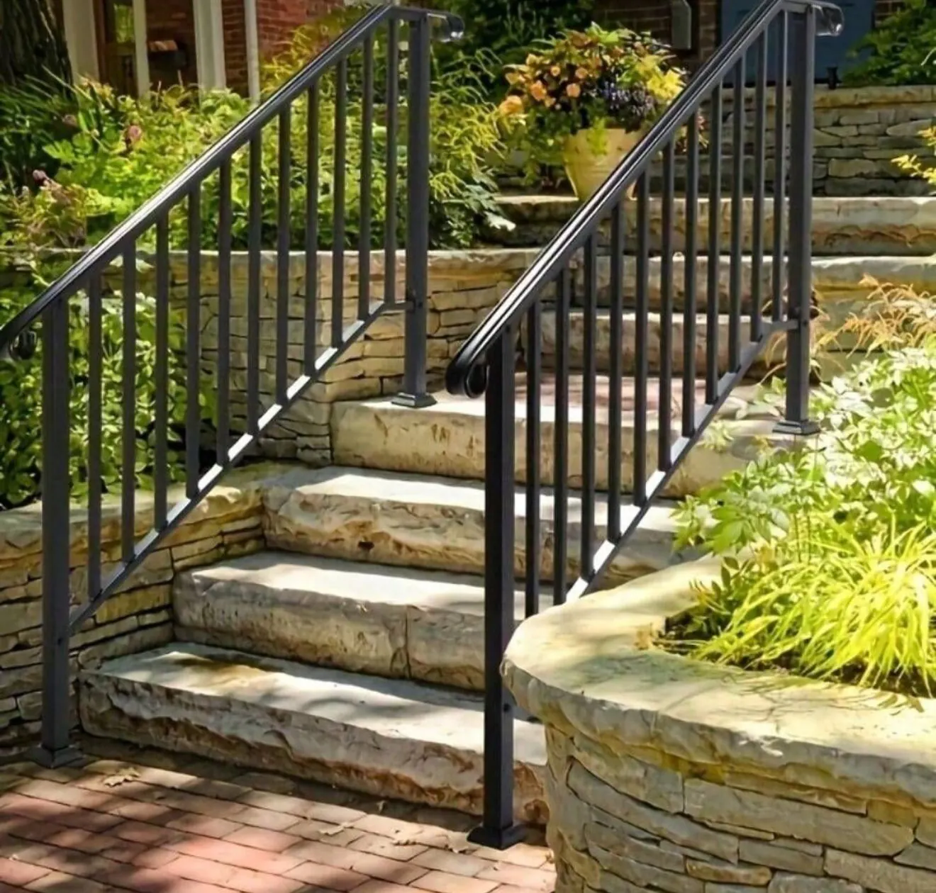 Traditional Wrought-Iron Stair Railings